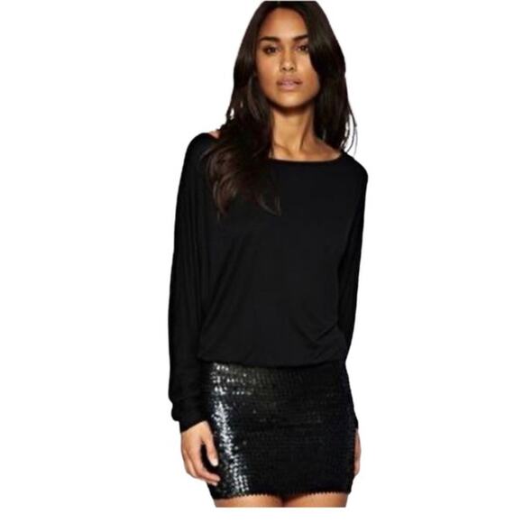 ASOS Sequin black mini dress size 4 - Picture 1 of 6
